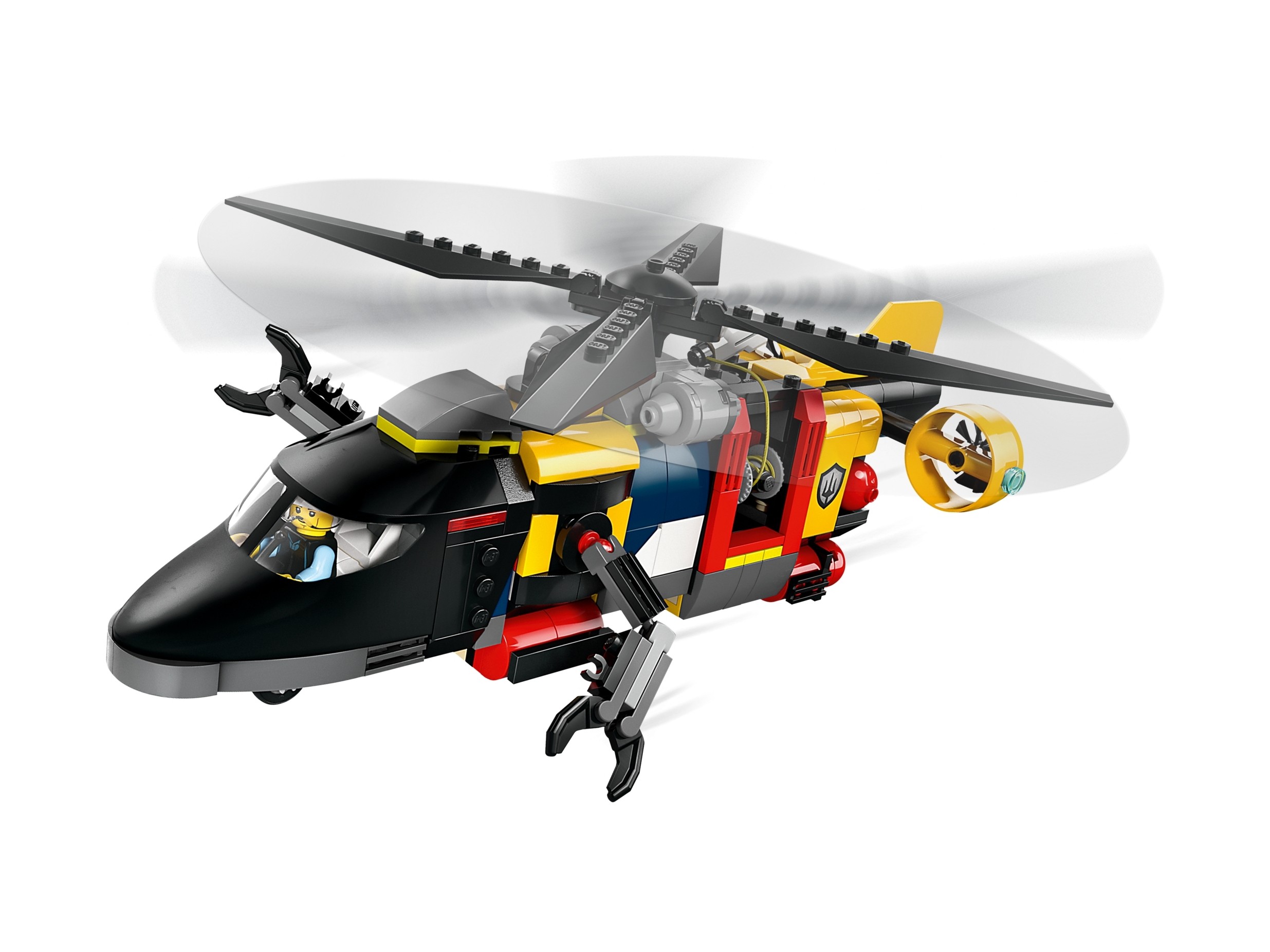 LEGO City - Zestaw z helikopterem, wozem strażackim i łodzią podwodną