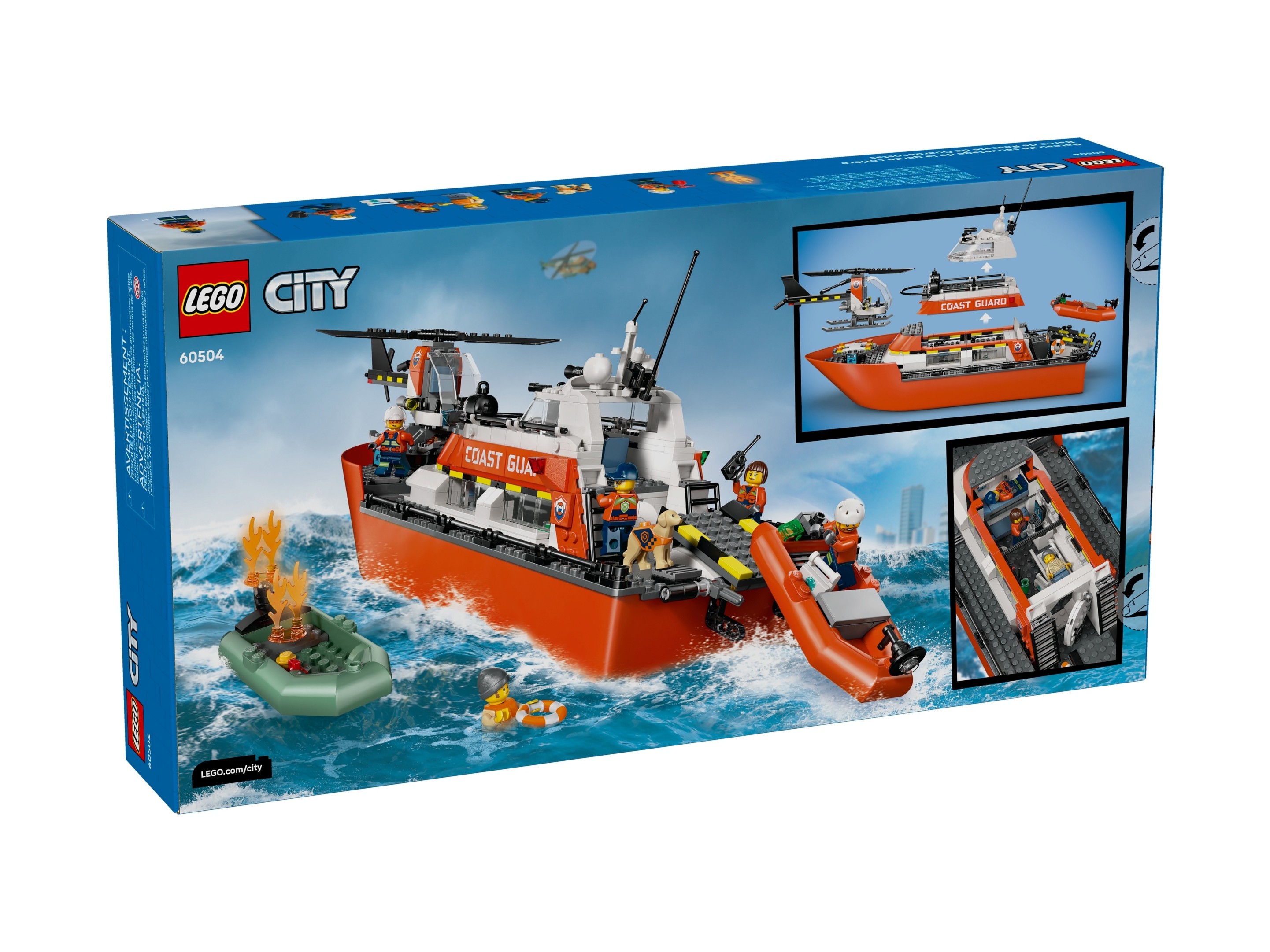 LEGO City - Łódź ratunkowa i helikopter straży przybrzeżnej