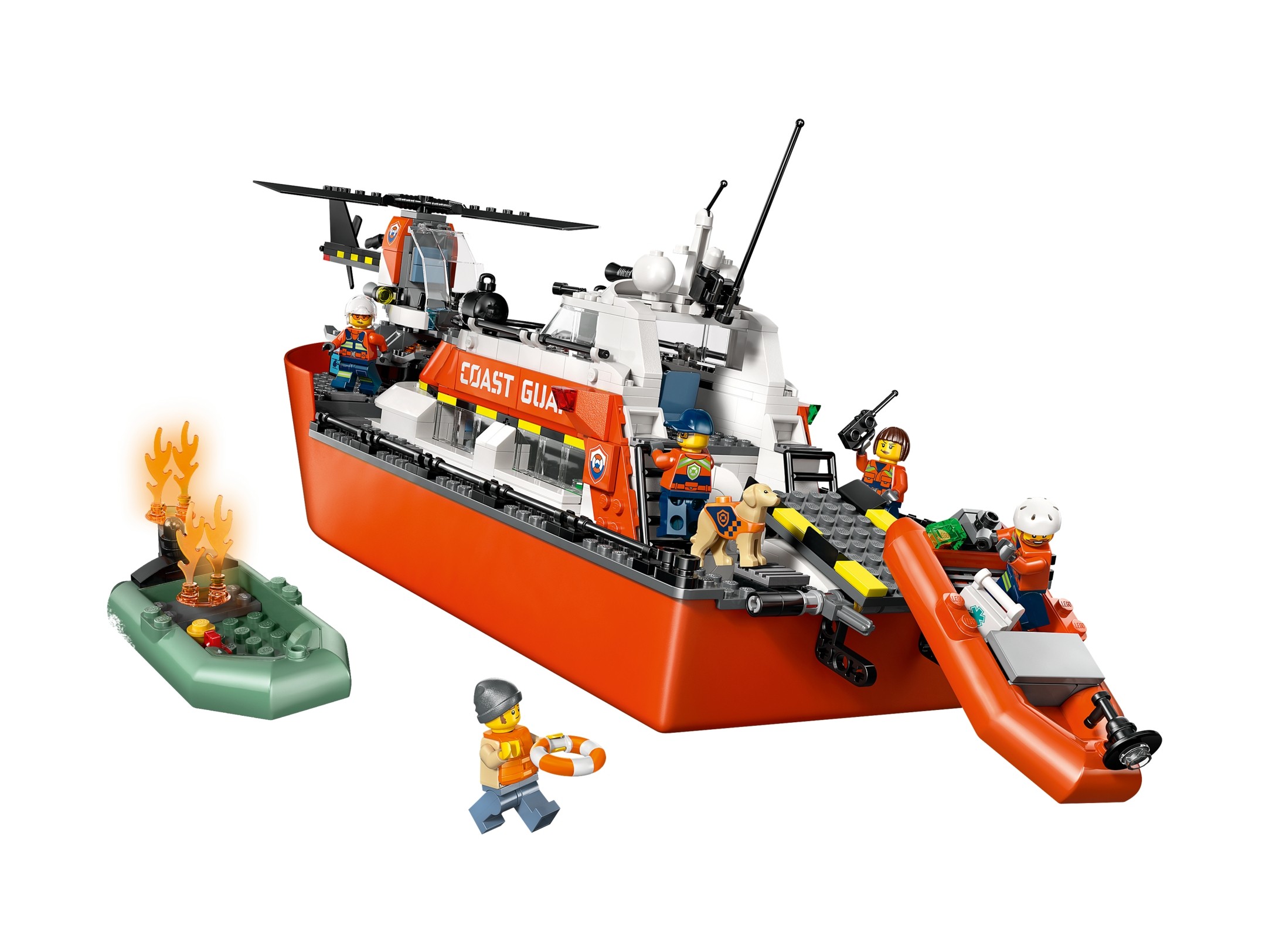 LEGO City - Łódź ratunkowa i helikopter straży przybrzeżnej