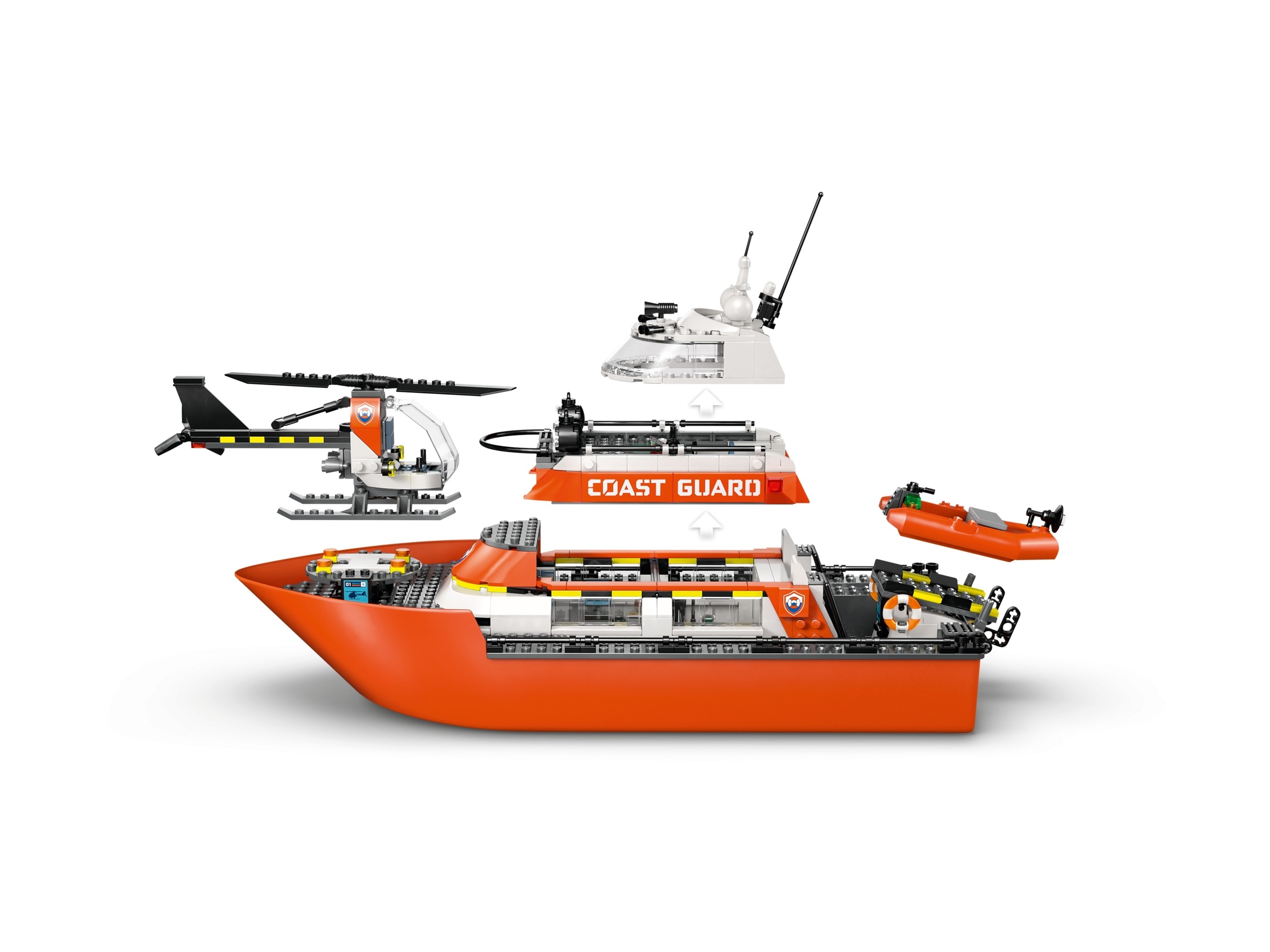 LEGO City - Łódź ratunkowa i helikopter straży przybrzeżnej