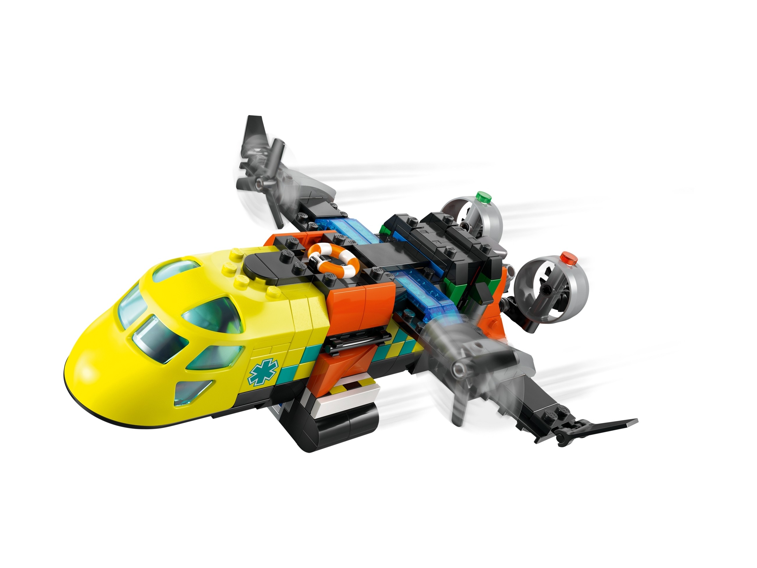 LEGO City - Zestaw z samolotem, ciężarówką serwisową i poduszkowcem