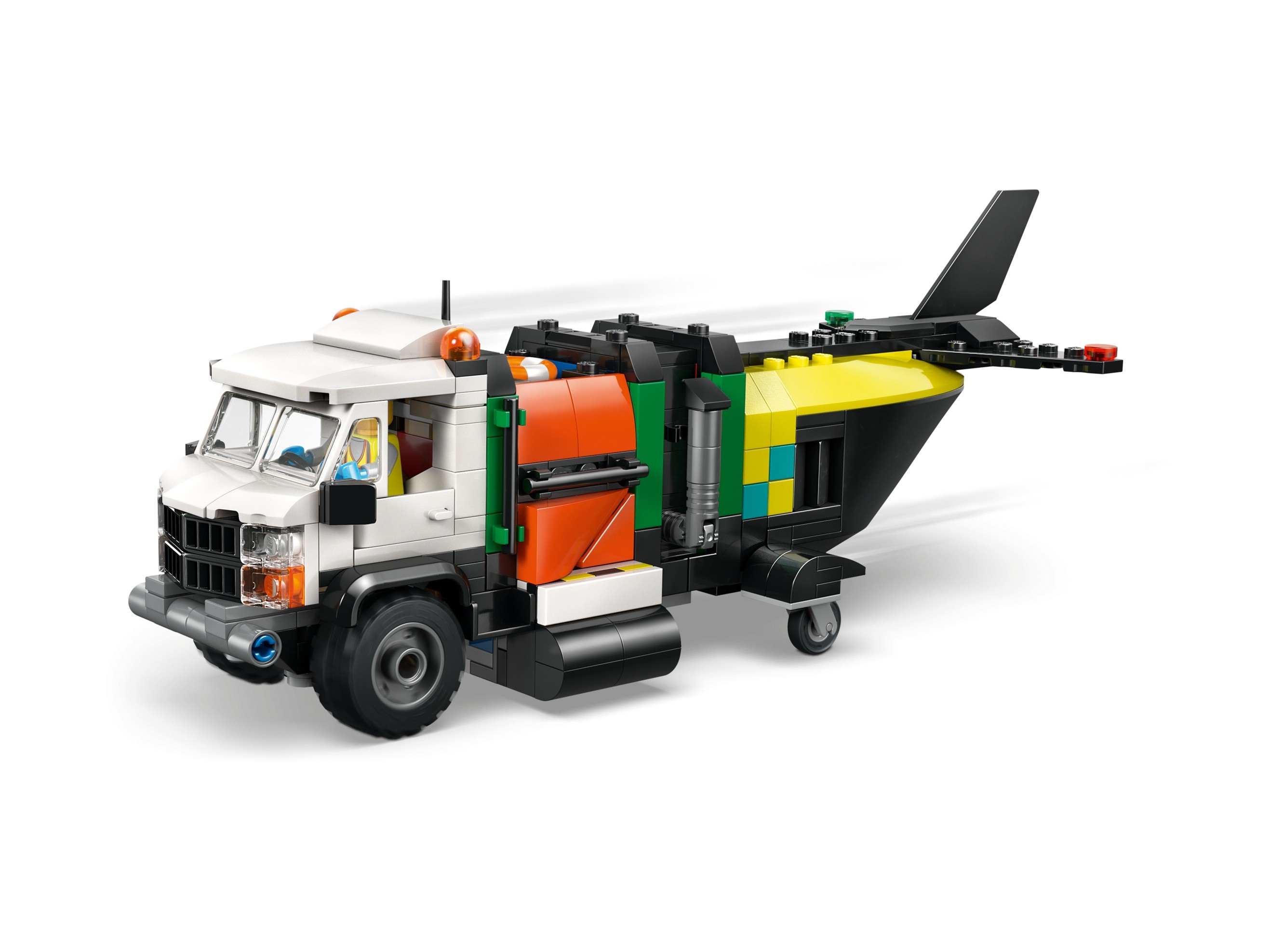 LEGO City - Zestaw z samolotem, ciężarówką serwisową i poduszkowcem