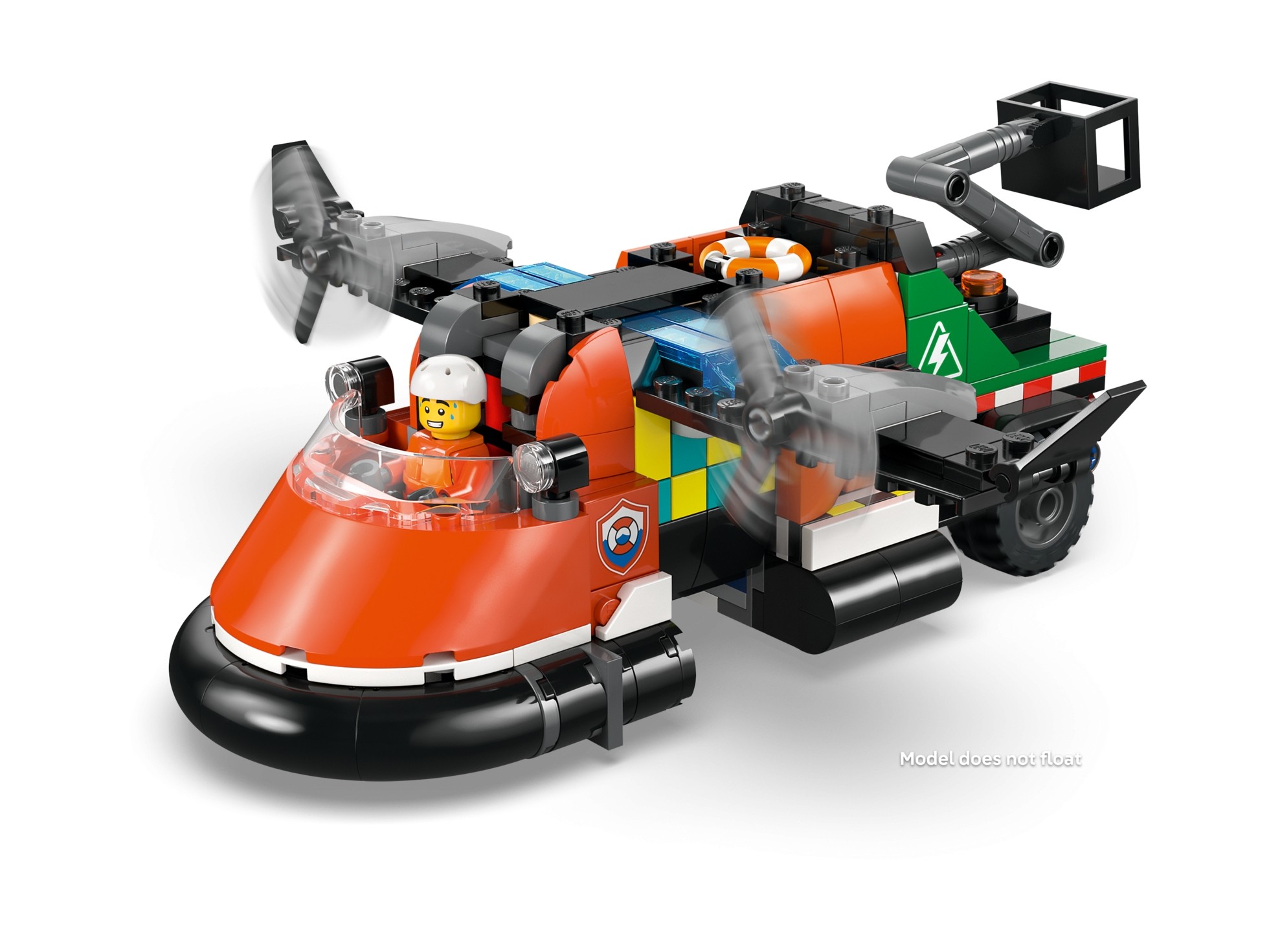 LEGO City - Zestaw z samolotem, ciężarówką serwisową i poduszkowcem