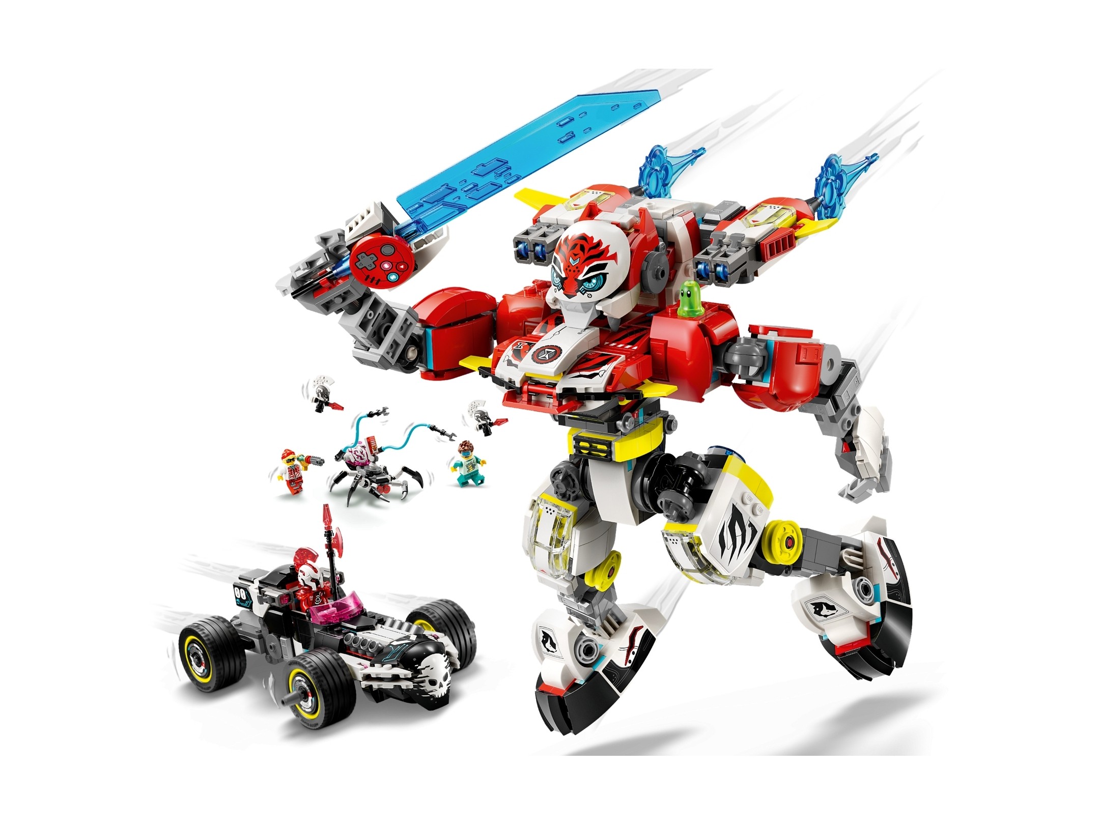 LEGO Dreamzzz - Tygrysi mech Coopera i hot rod Zero
