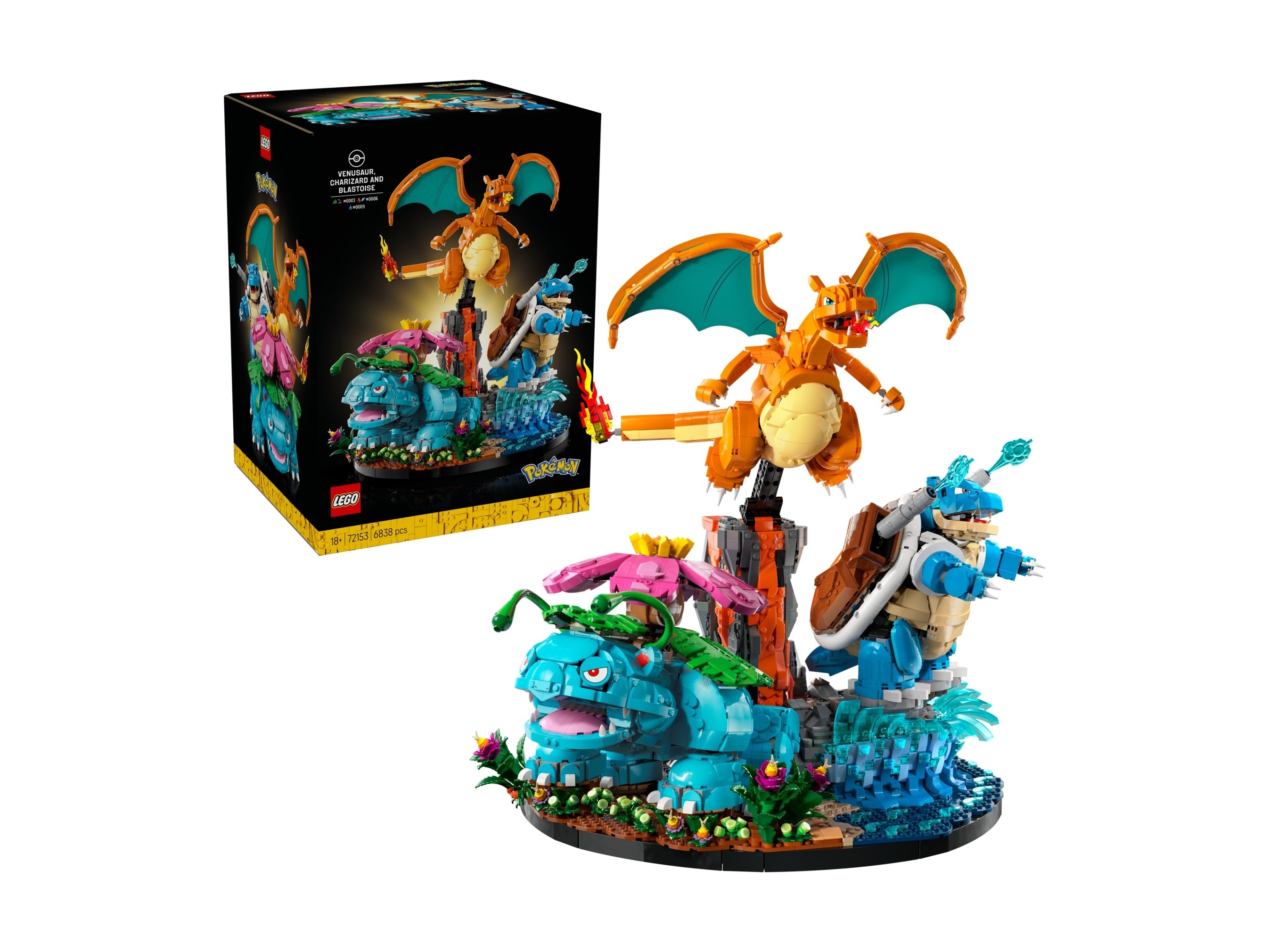 LEGO Pokemon - Venusaur, Charizard i Blastoise
