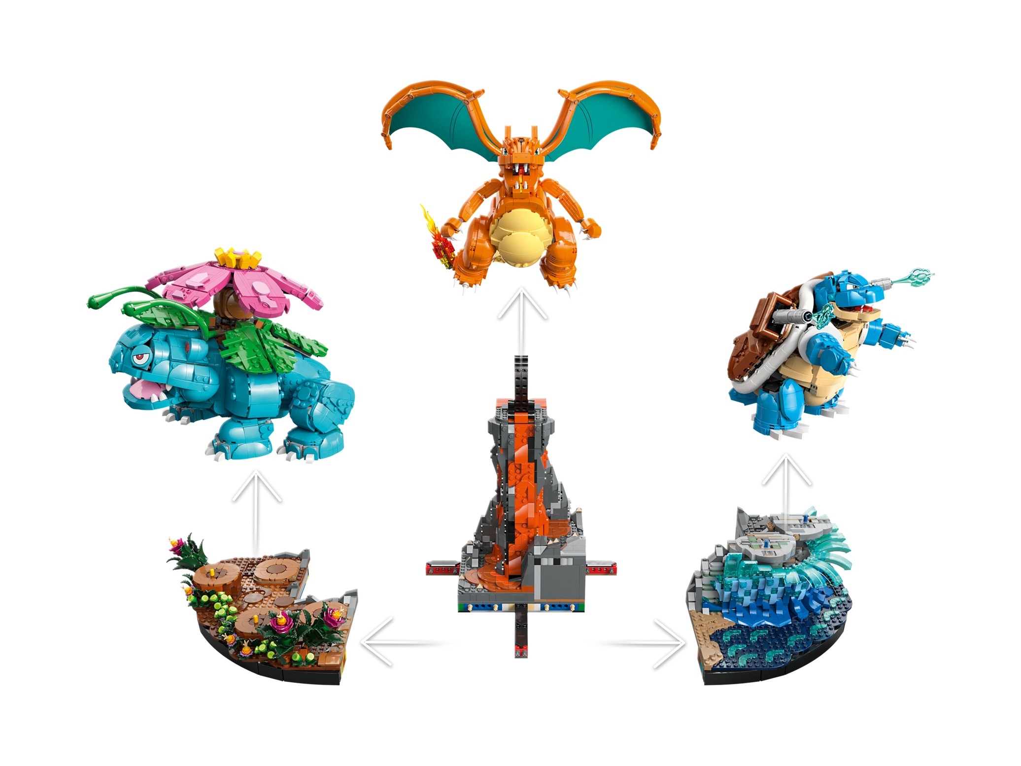 LEGO Pokemon - Venusaur, Charizard i Blastoise