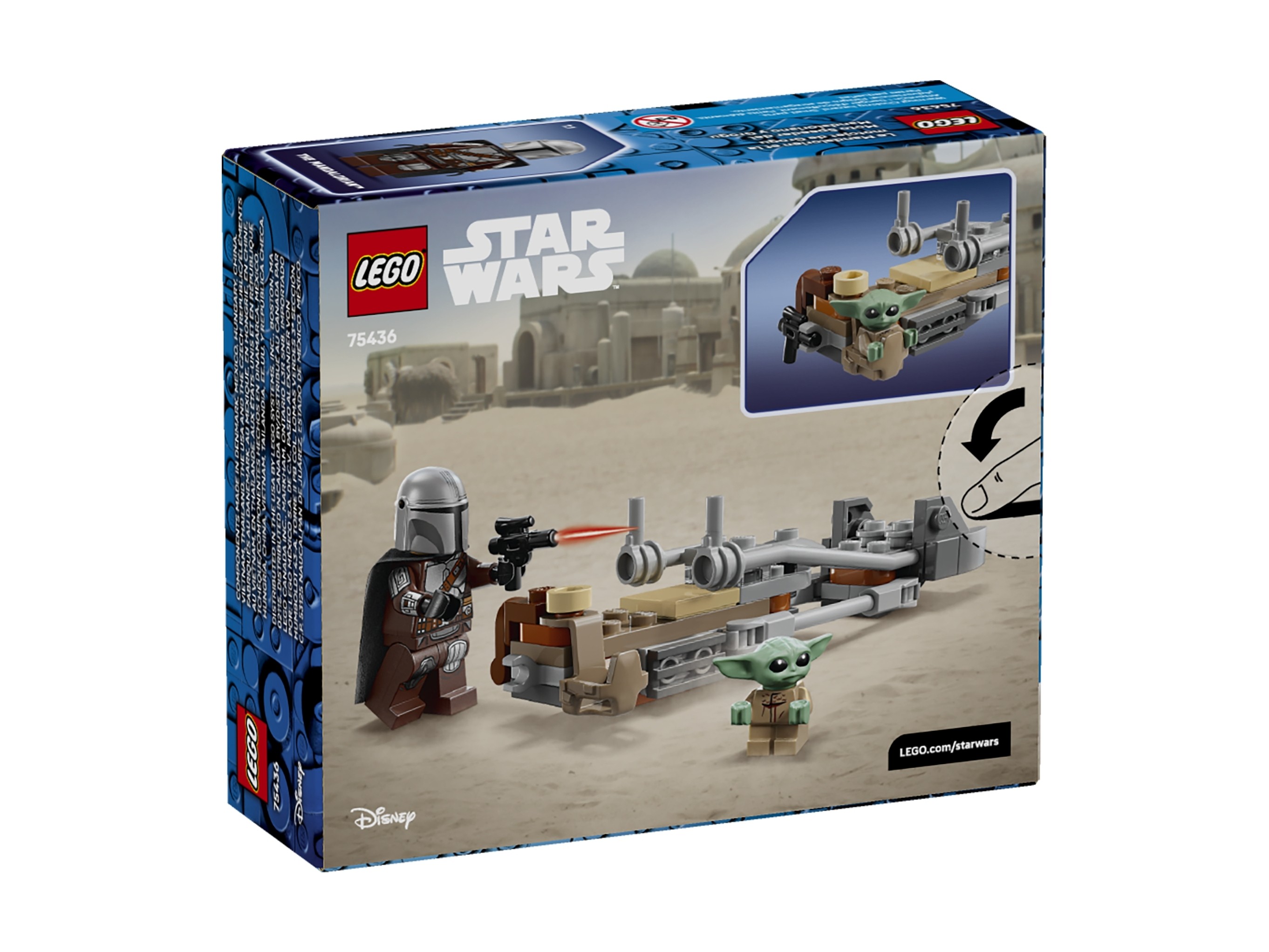 LEGO Star Wars - Śmigacz Mandalorianina i Grogu