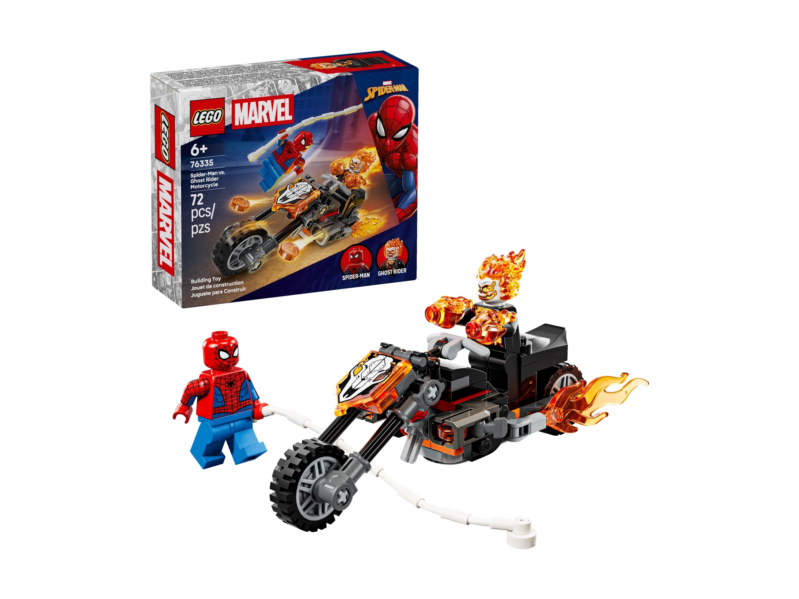 LEGO Super Heroes Marvel - Spider-Man kontra Ghost Rider na motocyklu