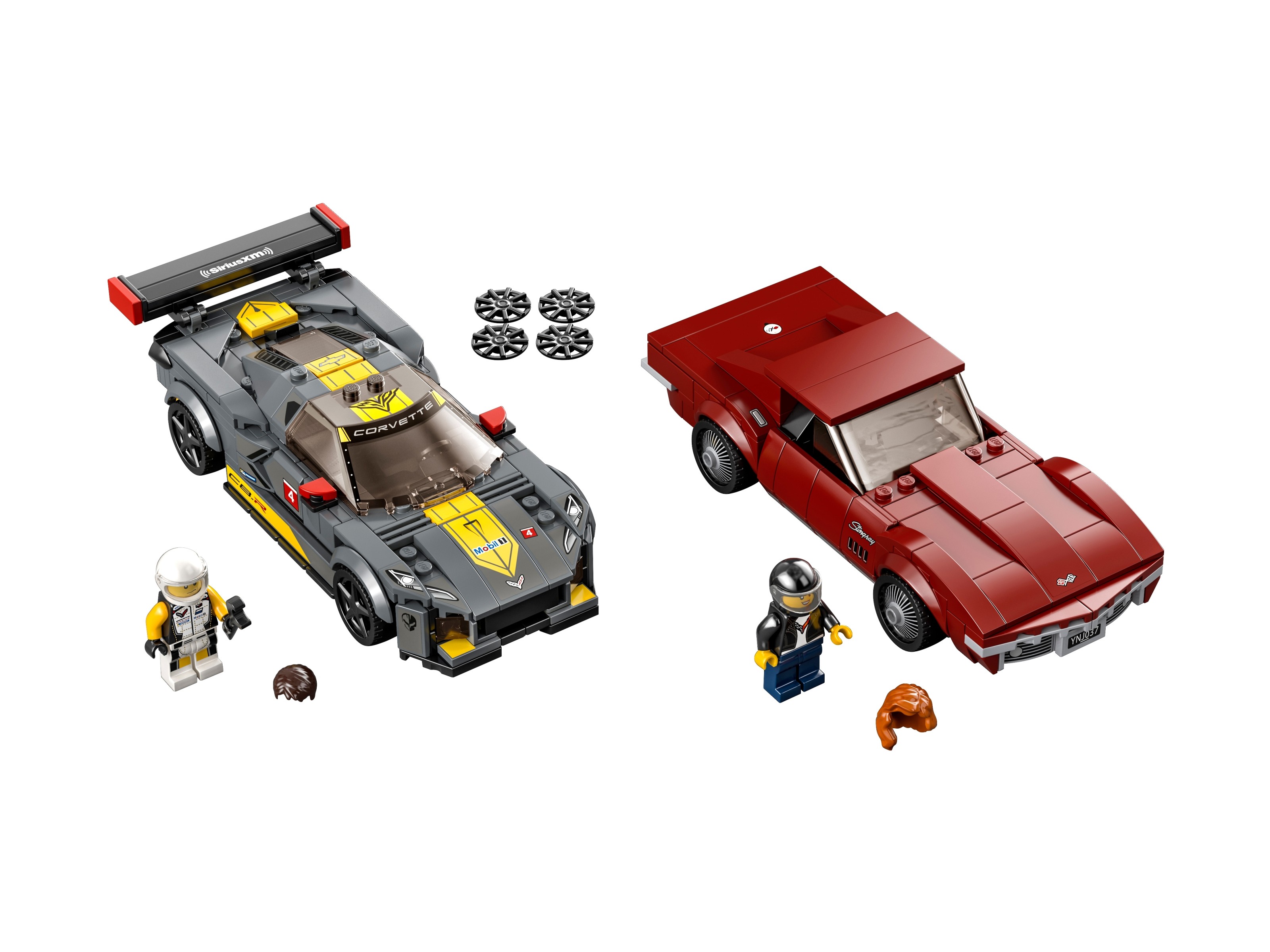 LEGO Speed Champions - Samochód wyścigowy Chevrolet Corvette C8.R i 1969 Chevrolet Corvette