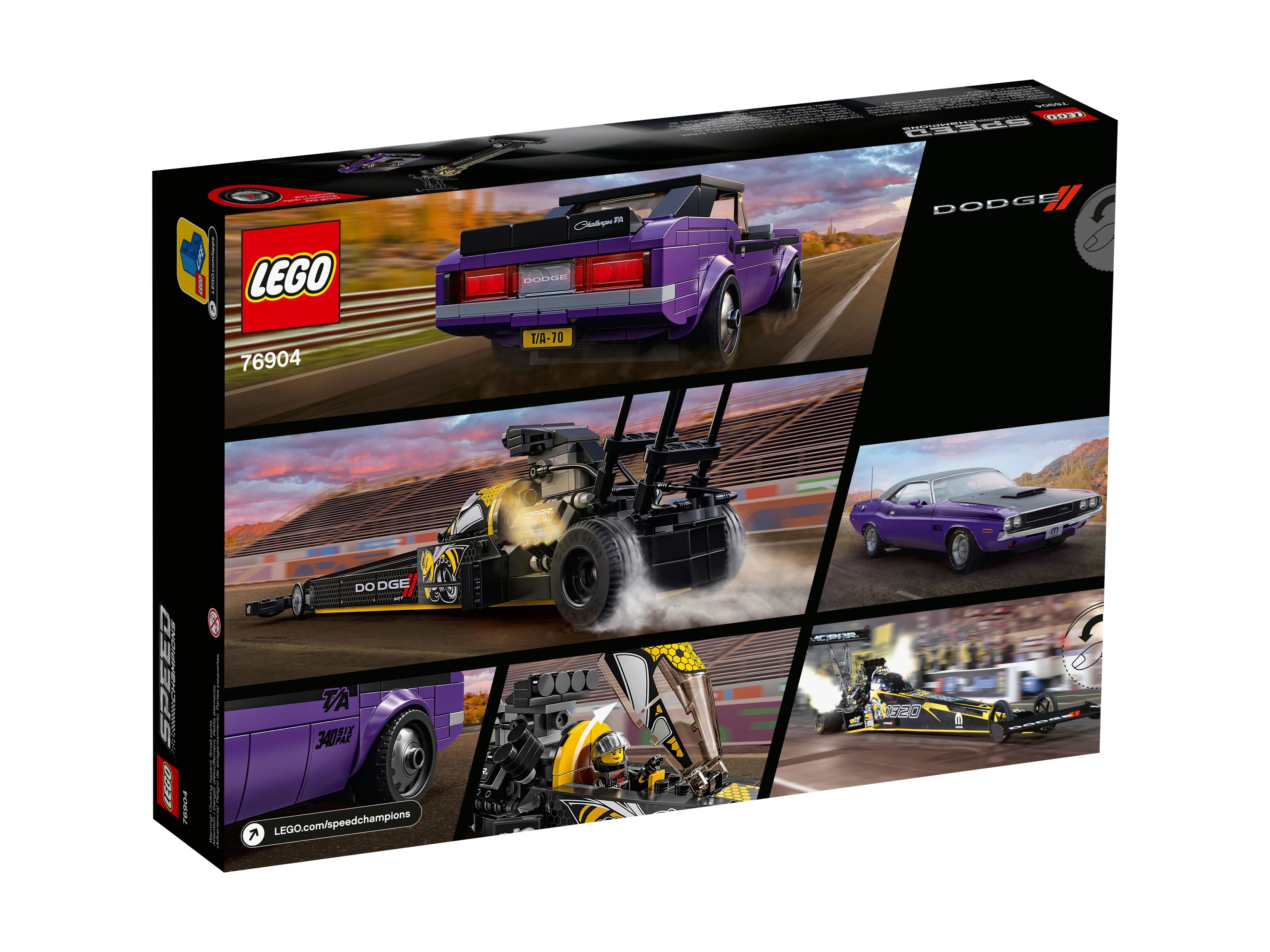 LEGO Speed Champions - Mopar Dodge//SRT Top Fuel Dragster i 1970 Dodge Challenger T/A