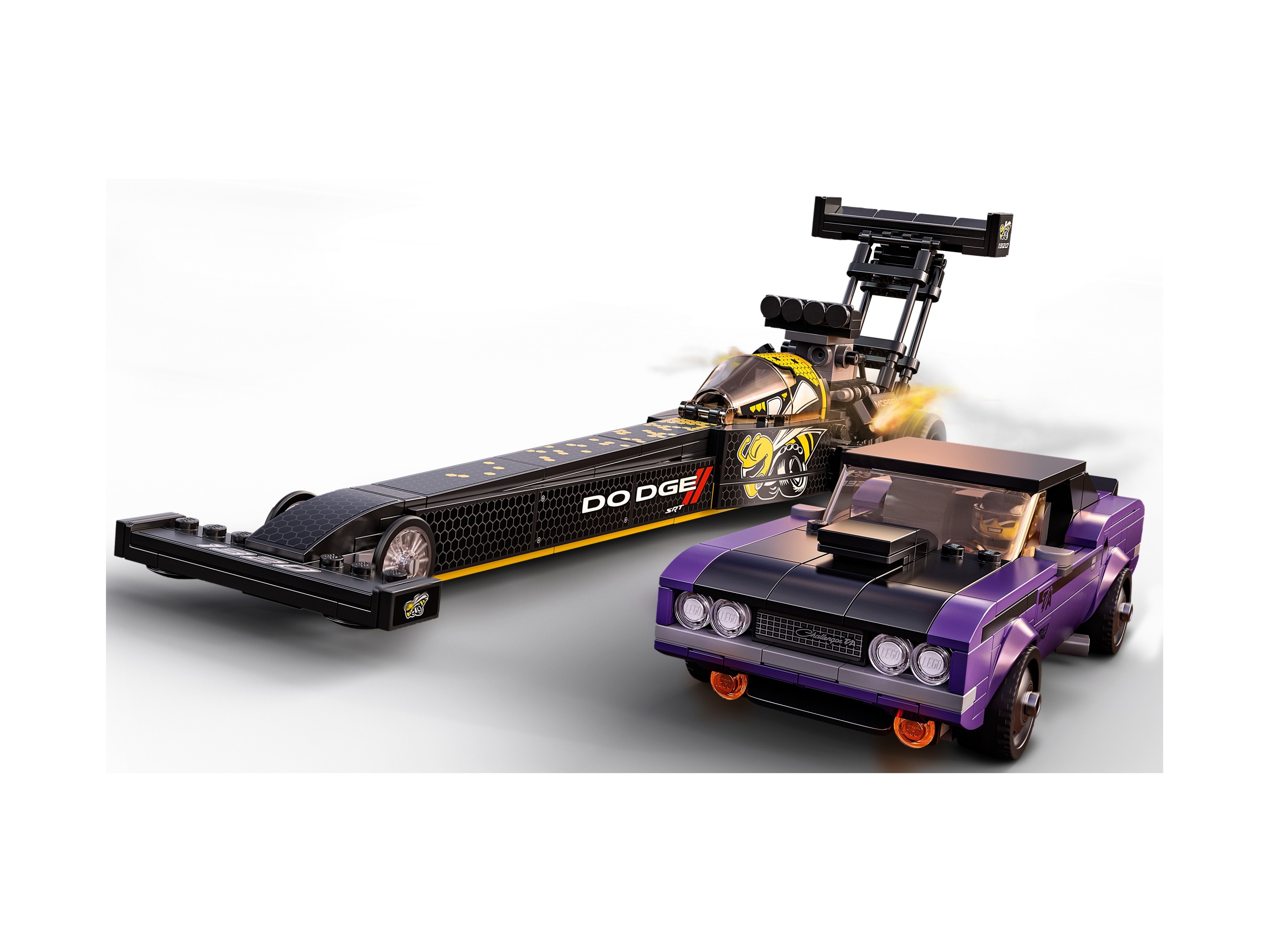 LEGO Speed Champions - Mopar Dodge//SRT Top Fuel Dragster i 1970 Dodge Challenger T/A