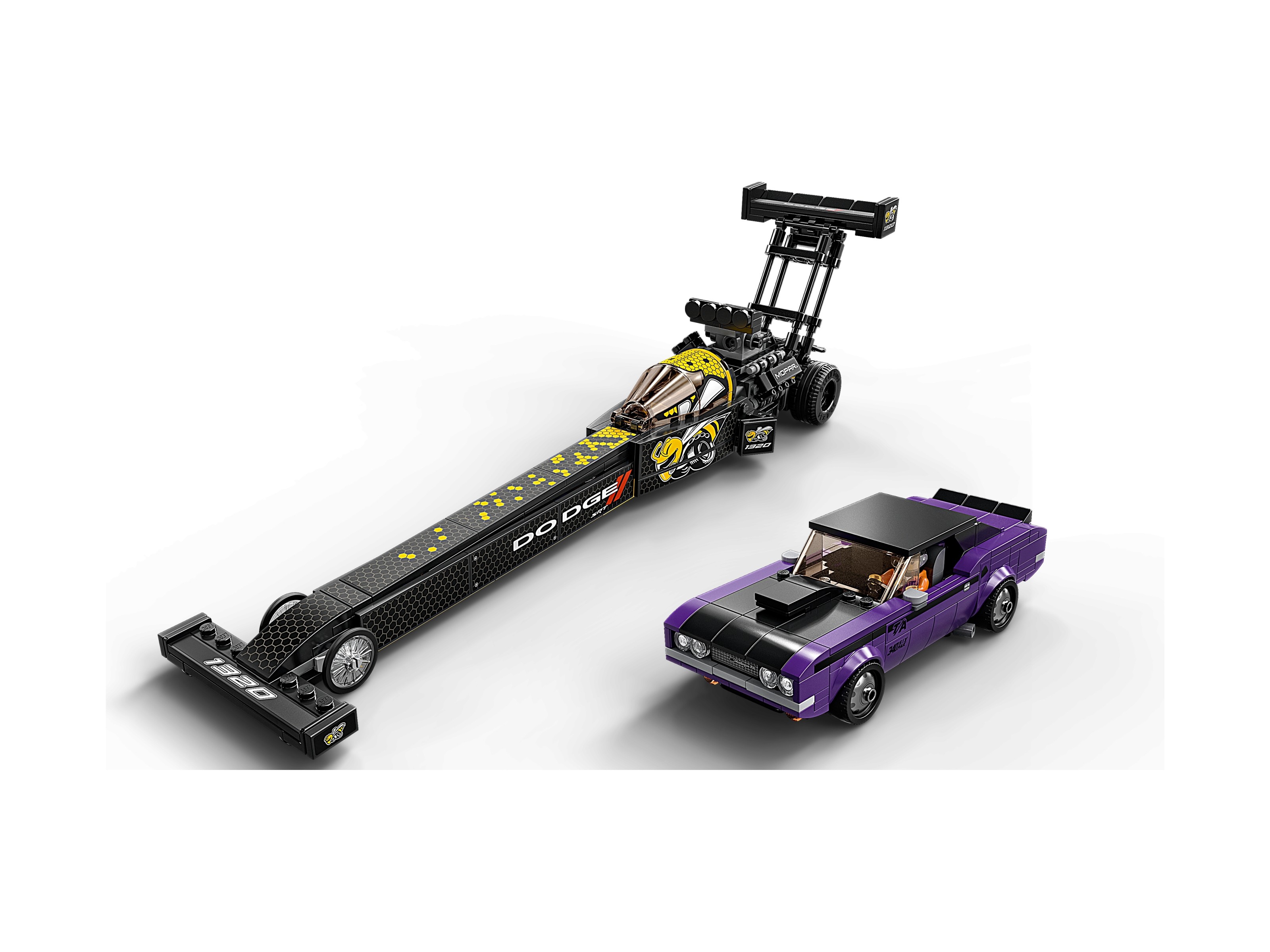 LEGO Speed Champions - Mopar Dodge//SRT Top Fuel Dragster i 1970 Dodge Challenger T/A
