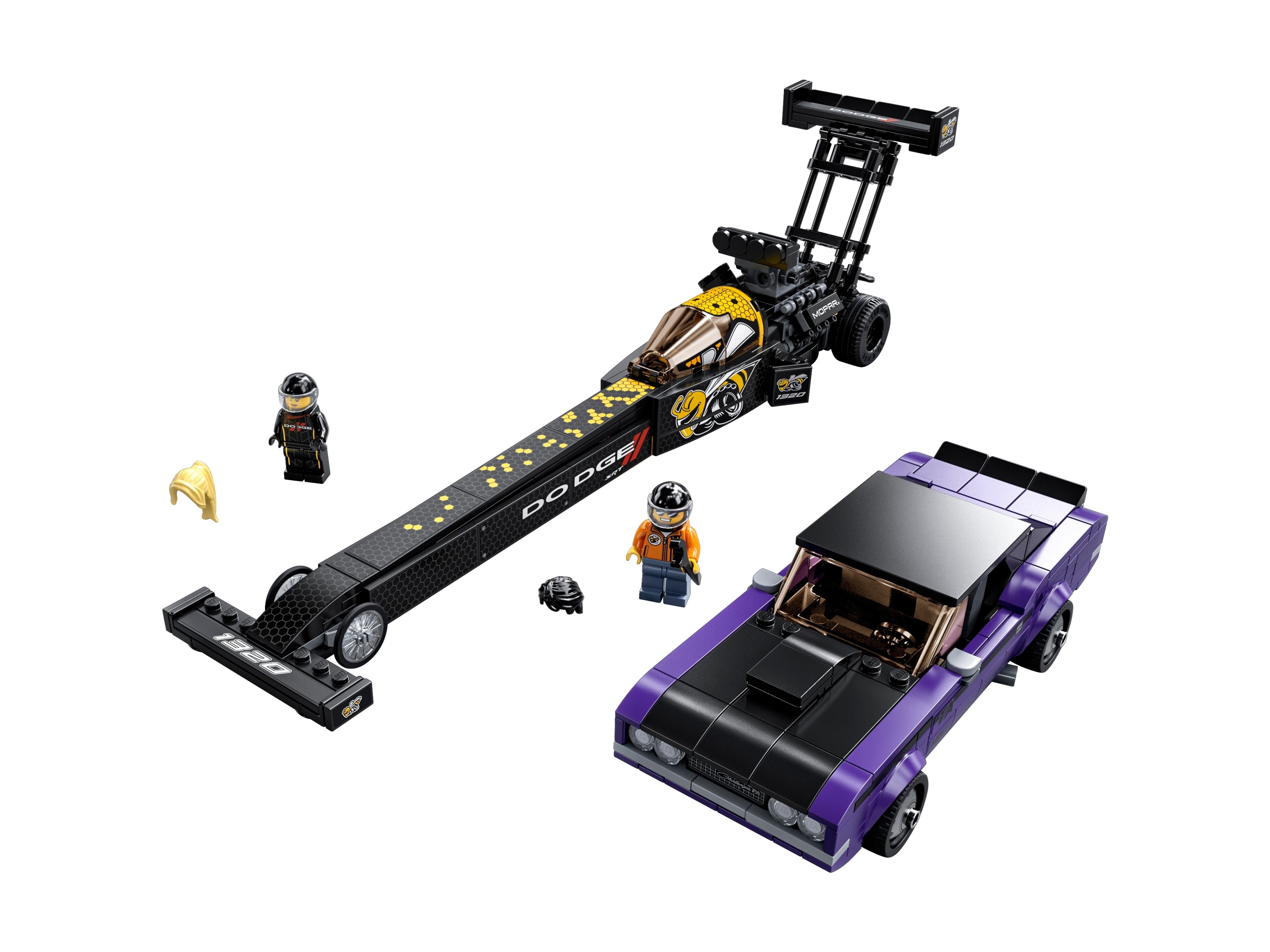 LEGO Speed Champions - Mopar Dodge//SRT Top Fuel Dragster i 1970 Dodge Challenger T/A
