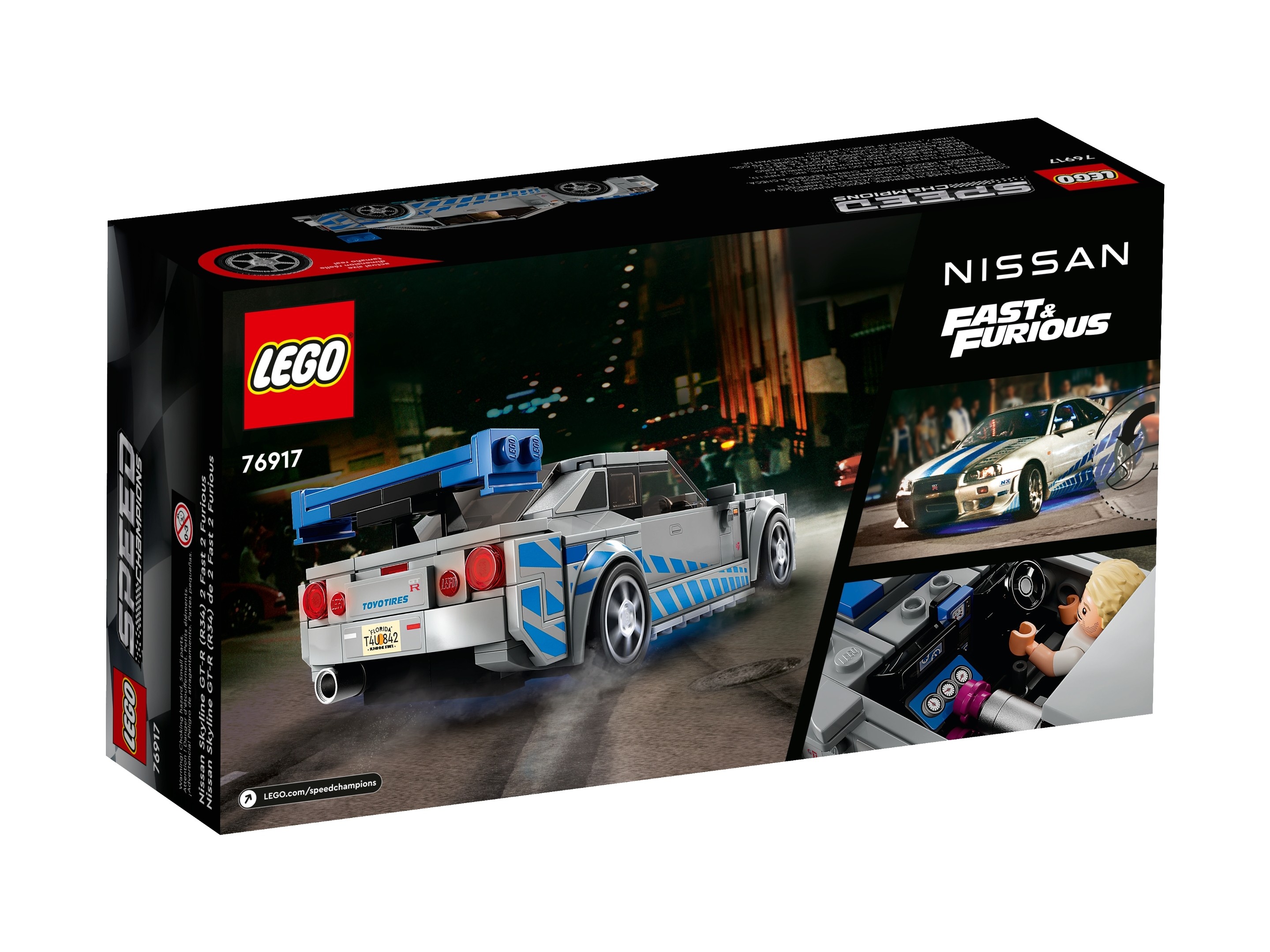 LEGO Speed Champions - Nissan Skyline GT-R (R34) z filmu „Za szybcy, za wściekli”