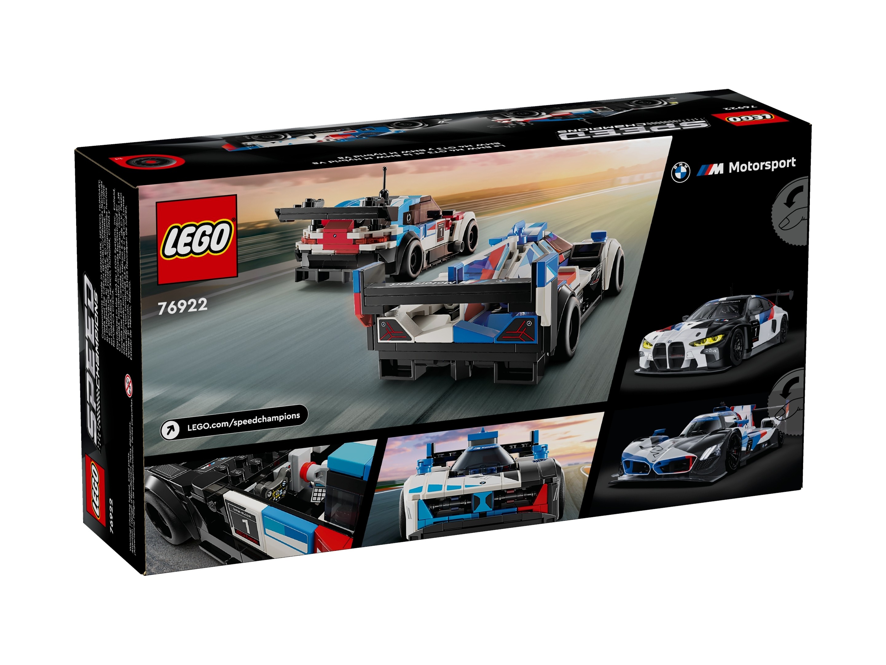 LEGO Speed Champions - Samochody wyścigowe BMW M4 GT3 & BMW M Hybrid V8