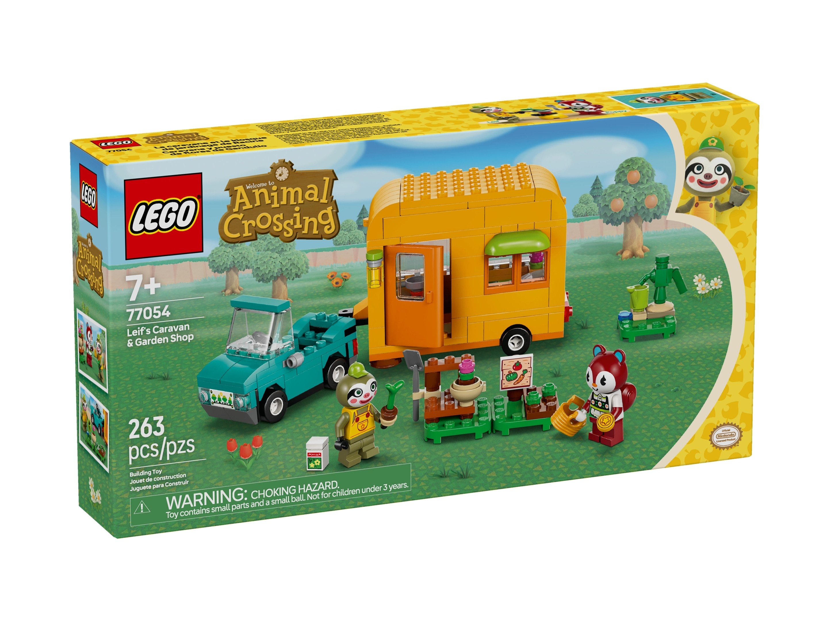 LEGO Animal Crossing - Leif i jego karawan oraz sklep ogrodniczy