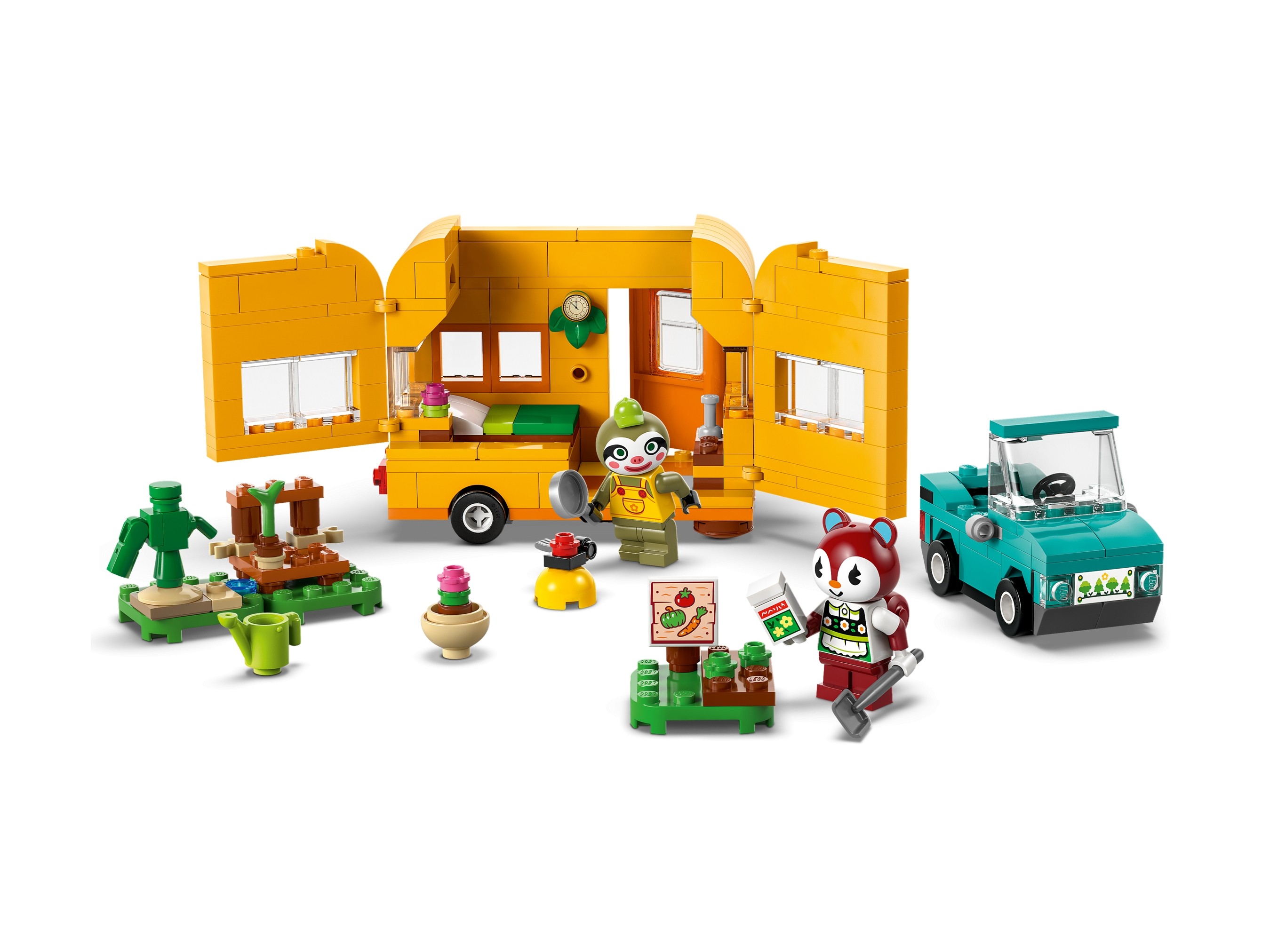 LEGO Animal Crossing - Leif i jego karawan oraz sklep ogrodniczy