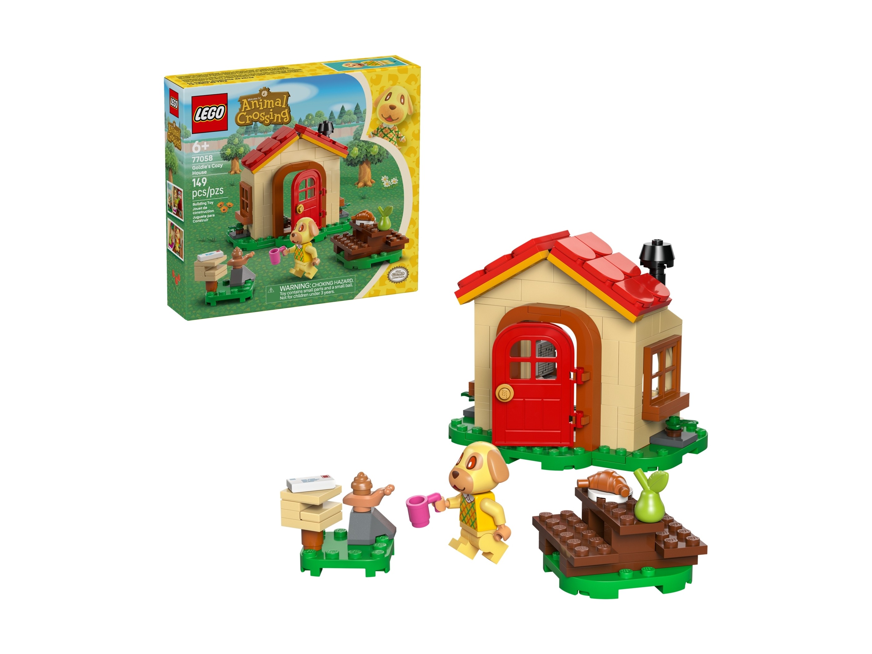 LEGO Animal Crossing - Przytulny dom Goldie