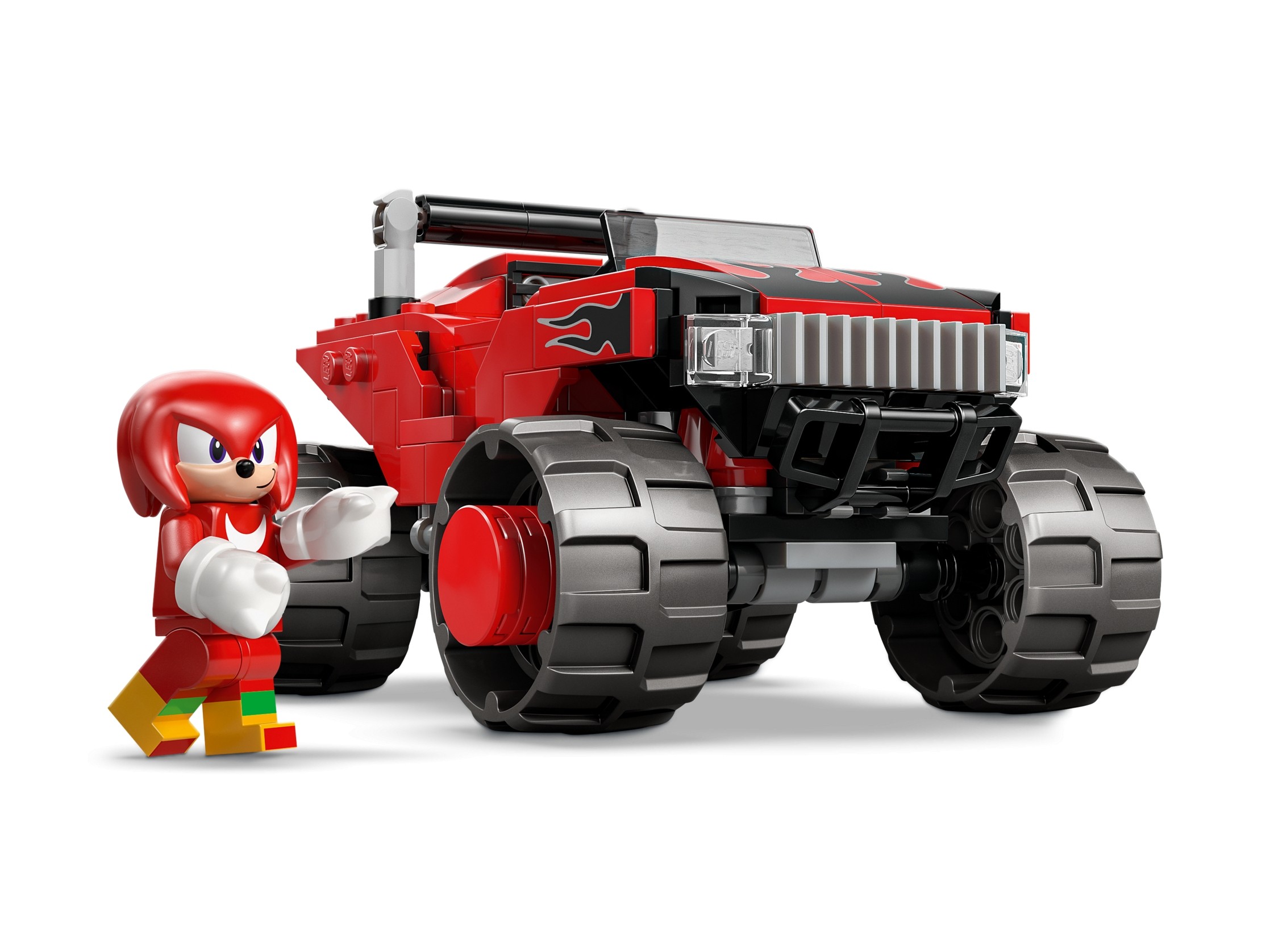 LEGO Sonic The Hedgehog - Silver w samochodzie kontra Knuckles w monster trucku