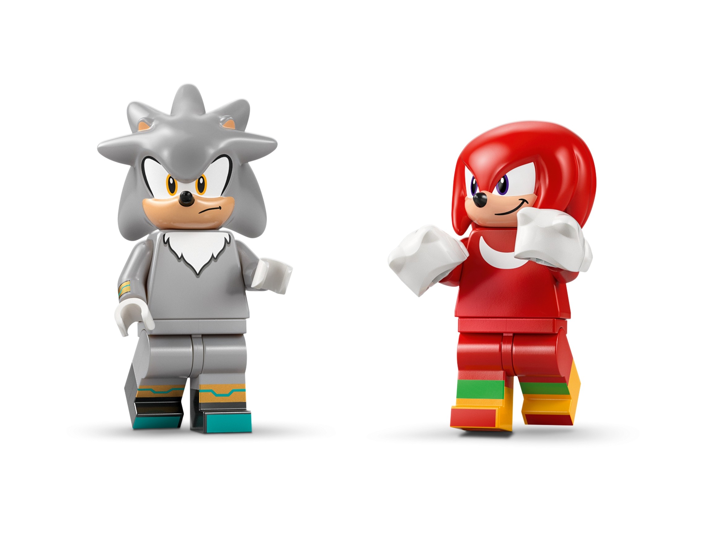 LEGO Sonic The Hedgehog - Silver w samochodzie kontra Knuckles w monster trucku