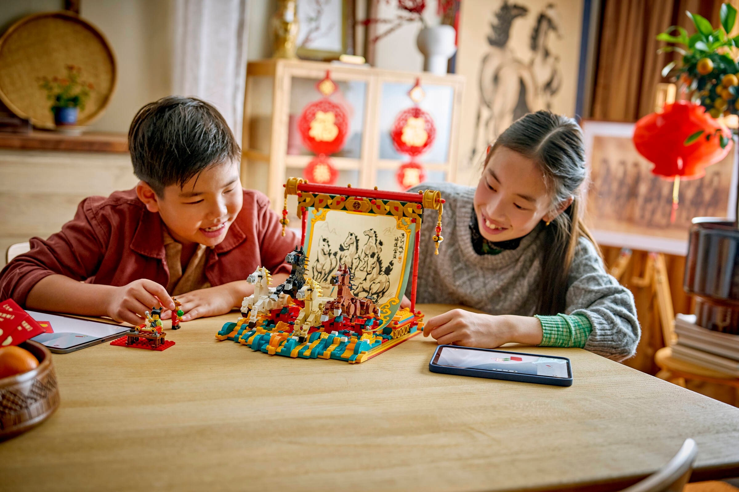 LEGO Inne - Obraz z galopującymi końmi