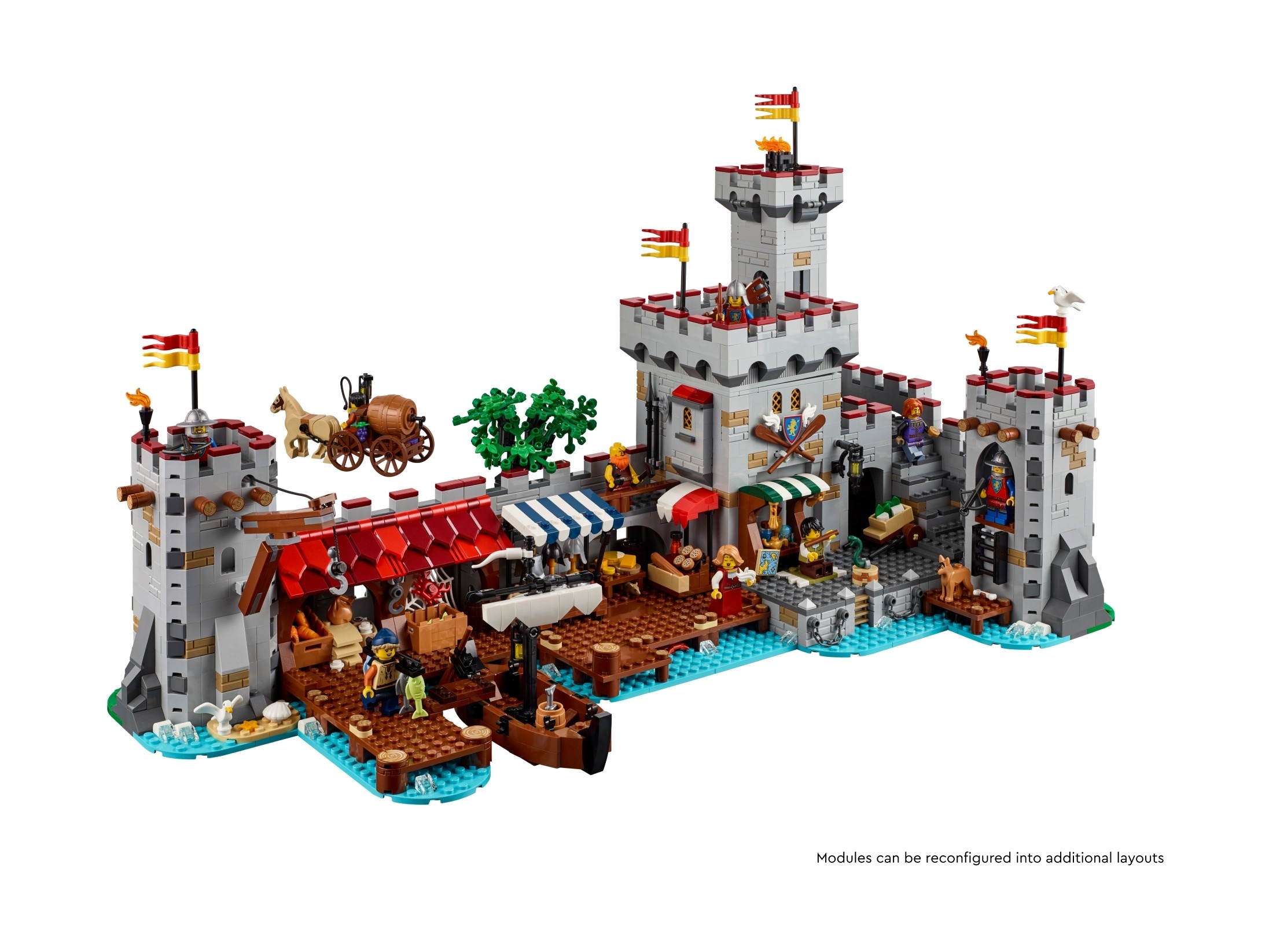 LEGO BrickLink Designer - Średniowieczny nadmorski rynek